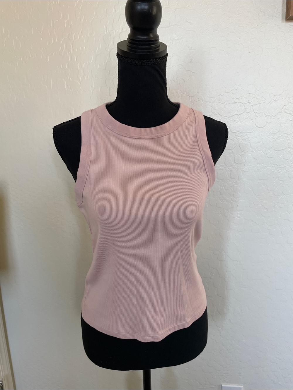Veronica Beard Ribbed Tank in Dusty Rose